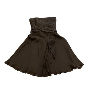 NWOT White House Black Market Black Silk Sleeveless Dress